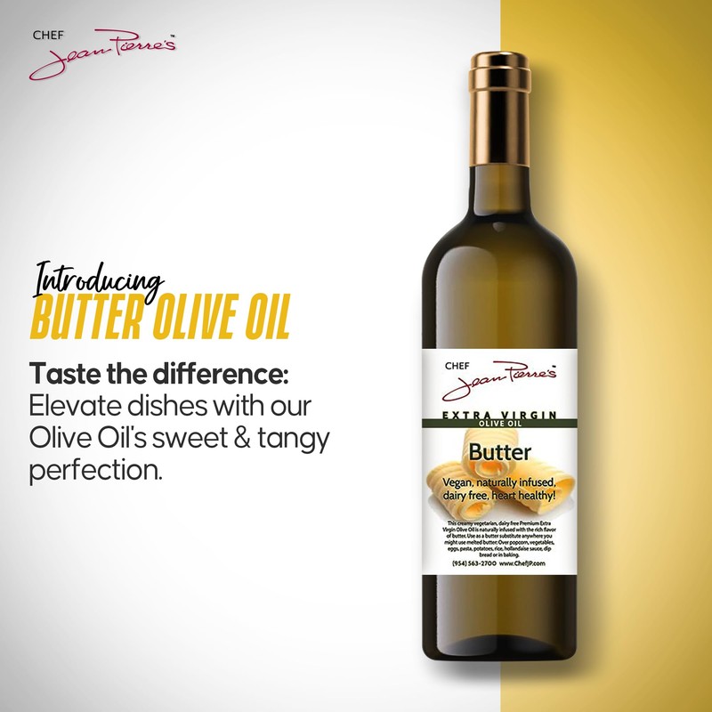 Chef Jean Pierre's Butter Olive Oil - Naturally Infused, 750ml