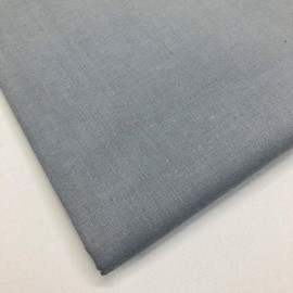 100% Cotton Plain Fabric – 60 Inch Wide 150cm Wide 150GSM Material – for Sewing, Quilting, Curtain Linings, Dressmaking, Pillowcases & Totes – 10 Colors (Grey, 2 Metre)