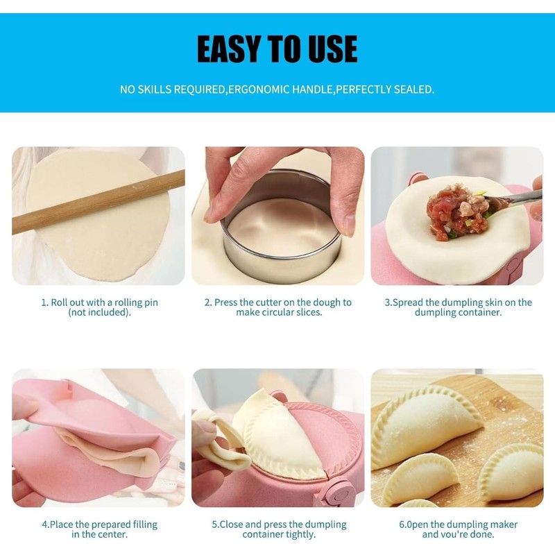 3 Sizes Empanada Maker Press, Multiple Size Dumpling Maker Set