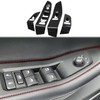 Carbon Fiber Window Lift Switch Panel Cover Trims for Jeep