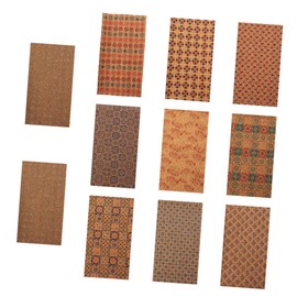 OHPHCALL 11pcs Wood Grain Faux Leather Sheets for DIY Crafts and Sewing Projects Versatile Synthetic Leather Material for Handmade Decorations and Accessories Mixed Style