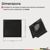Steinberg14 Anthracite 100mm / 4'' Plastic Cowled Hooded Air Ventilation