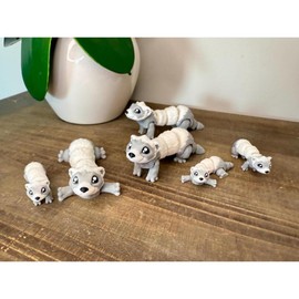 Ferret Toy Articulated 3D Printed - Size: Regular