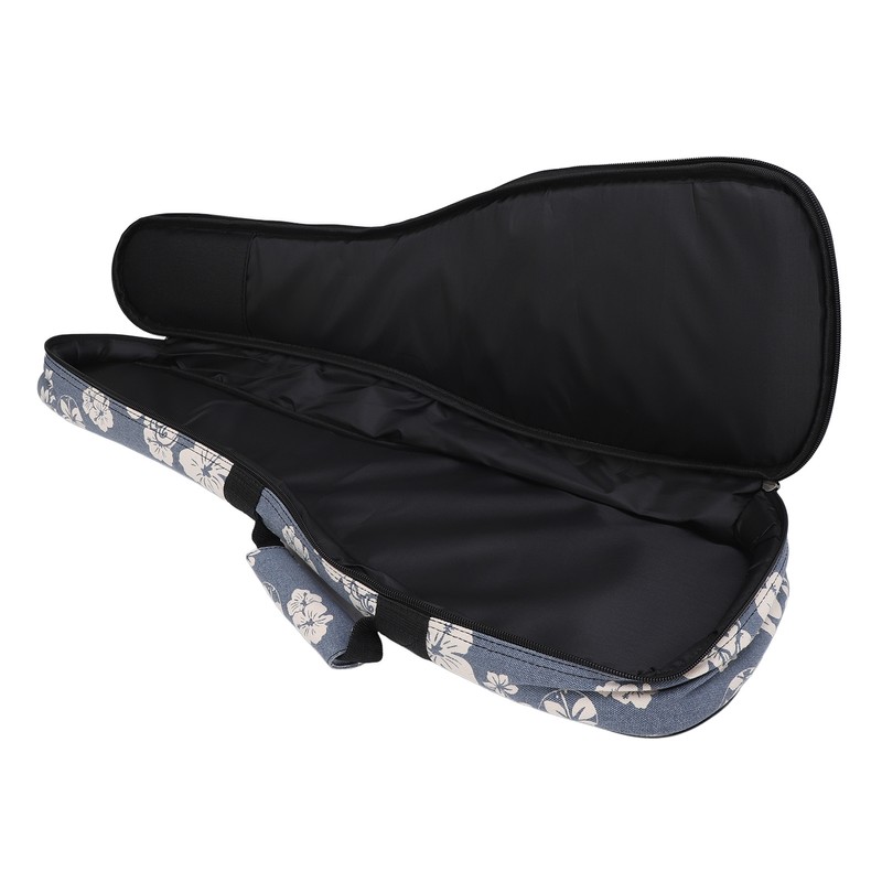Ukulele Case Backpack Hawaiian Hibiscus Flower Pattern Thickened Ukulele Padded