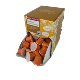 THE EDEN PROJECT 100 COLOMBIAN Home Compostable Coffee Pods - Compatible with Nespresso Original system coffee machines - EXTRA VALUE 100 POD PACK