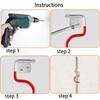 Mujiluxe Rubber Coating Garden Tools, Garden Tool Holder, Metal Hooks,