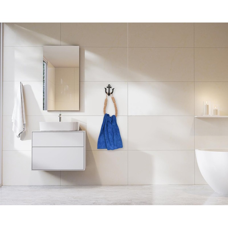 DS. DISTINCTIVE STYLE Nautical Toilet Paper Holder Beach-Themed Wall-Mounted Anchor