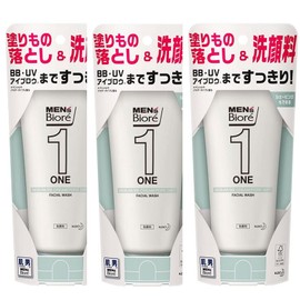 [Set of 3] Men's Biore ONE Cleansing Gel Facial Wash