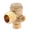 Air Compressor Check Valve, 3 Way Brass Air Compressor Male