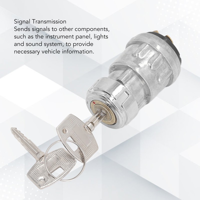 Universal Key Ignition Switch Stainless Steel Cross 2 Gears Key