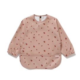 Zemiu Entwöhnungslätzchen/Baby-Lätzchen, 100% Wasserdicht & Weiches PU-Material, Maschinenwaschbar, Langärmeliger Schutzanzug Für Säuglingsfütterung - Geeignet Für Babys Von 6 Bis 30 Monaten - Rosa