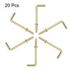 sourcing map Screw Hooks Ceiling Hooks Self-Tapping Screw-In Hooks with