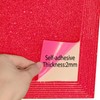 SALEMAR Red Sticky Glitter Foam Sheets, 10 Packs Thick Self-Adhesive
