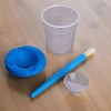 10 Piezas Tazas De Pintura Con Pinceles Pinceles Para Niños