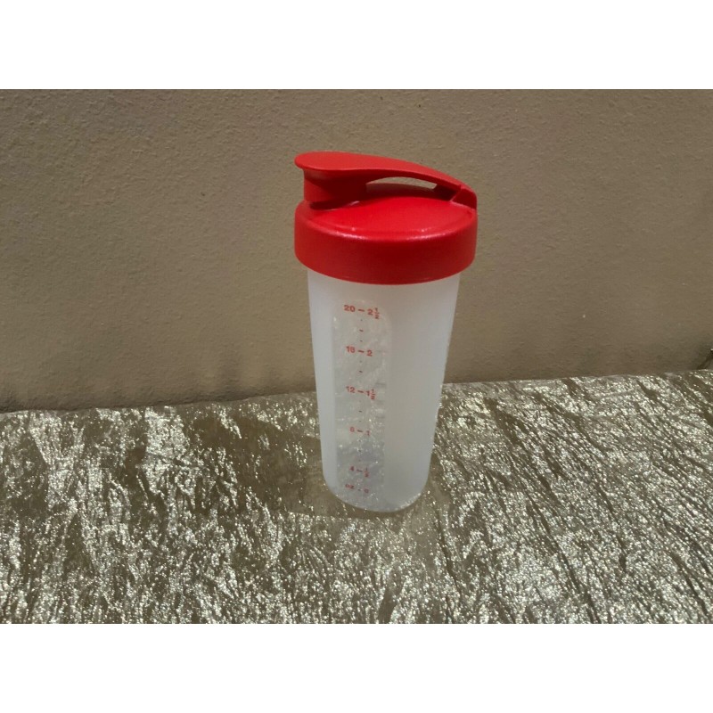 New UNIQUE Tupperware Quick Shake Shaker Blender Bright Red Color