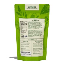 Worldwide Botanicals Organic Date Sugar Fine Powder, 1 Pound - 100% Pure Dried Dates, Natural Whole Food Sweetener, Gluten-Free