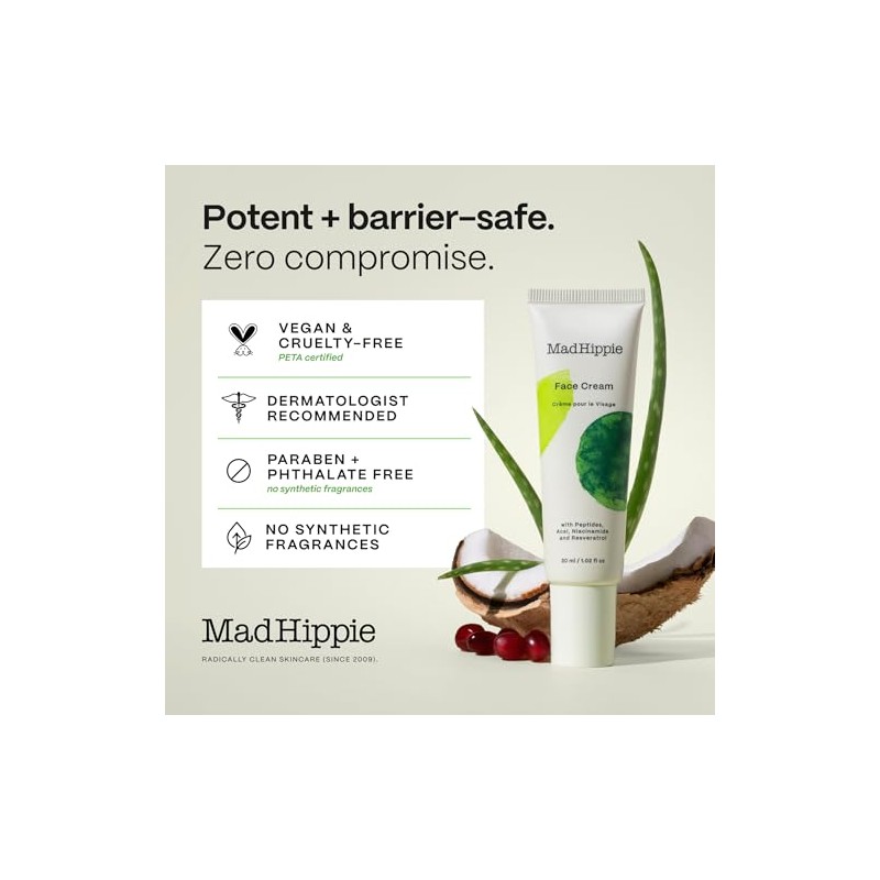 Mad Hippie Skin Care Products Face Cream with Anti Wrinkle