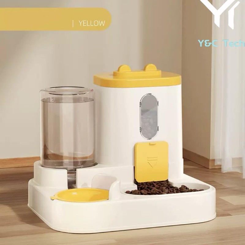 Autometic Gravity Pet Feeder (Yellow)