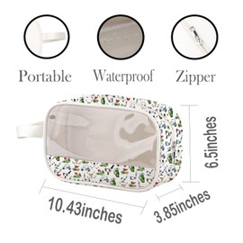 PXTIDY My Golf Pouch Clear Makeup Bag Golfer Gift Golf Lovers Zipper Bag Cosmetic Organizer Case Gifts for Golfer Player