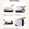 1 Set Compression Packing Cubes Compressible Travel Packing Organizer for