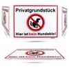 Goodvia Privatgrundstück Kein Hundeklo Sign, 32 x 24 cm, Hartschaumplatte