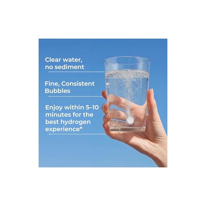 Hydrogen Water Tablets - 12 PPM H2 Molecular Hydrogen -