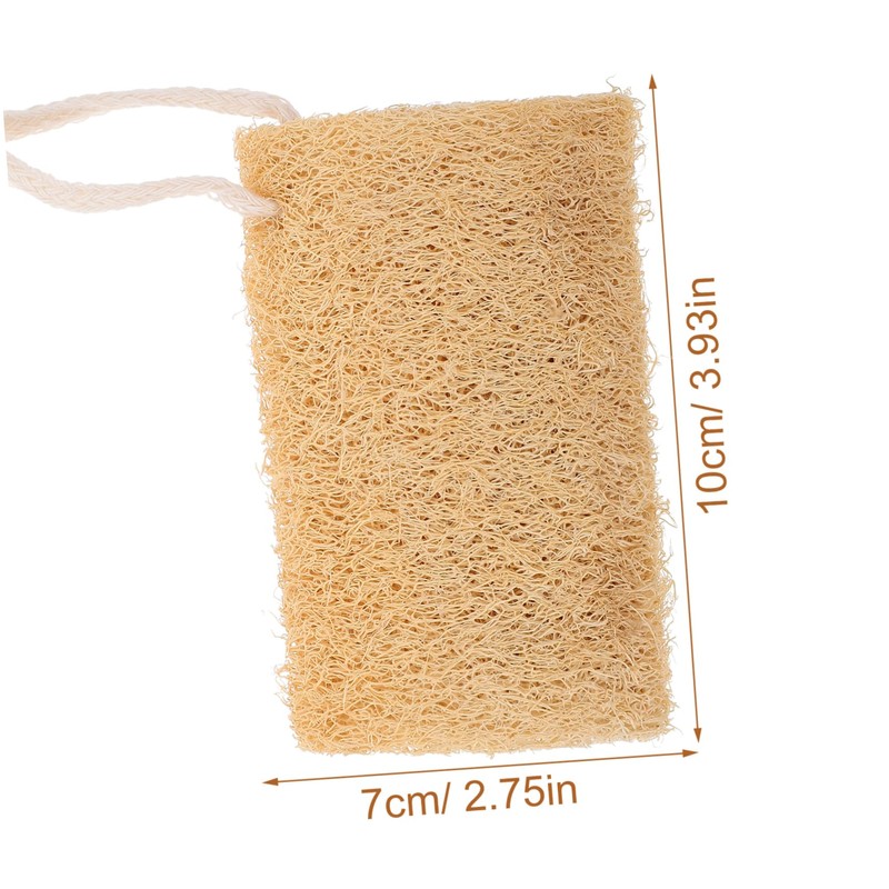 KOMBIUDA 4Pcs Natural Loofah Dish Scrubber Multi Functional Cleaning Sponge