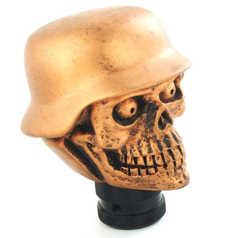 Abfer Car Gear Shift Knob Soldier Style Skull Shifter Knobs