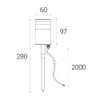 4lite 4lite Marinus Outdoor Spike Light (Stainless Steel) Rust Free