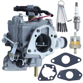 Carburettor for Kohler CH20 CH22 CH25 CH26 Engine, ADEFOL Carburettor with Gaskets & Fuel Filter & Spark Plug & Carburetor Brush Engine Parts Replacement Parts Kit Accessories