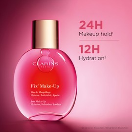 Clarins Fix Make-Up Setting Spray | 4-in-1 Makeup Setting Spray | 24H¹ Fresh and Flawless Makeup | 12H² Hydration | Locks Out Harmful Pollutants | Boosts Radiance | All Skin Types