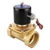 Baomain 2 inch AC 220V Brass Electric Solenoid Valve Water