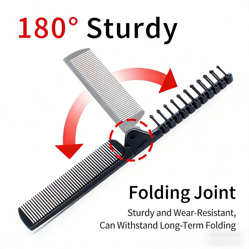 50 Pcs Foldable Combs in Bulk Individually Wrapped, Travel Pocket