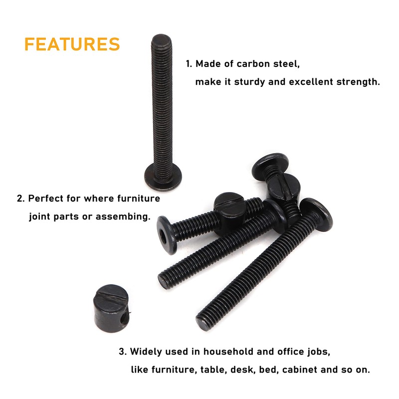 binifiMux M6 x 100mm Bunk Bed Bolts,IKEA Bedframe Bolts, IKEA