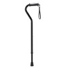 Drive Medical Adjustable Height Offset Handle Cane with Gel Hand