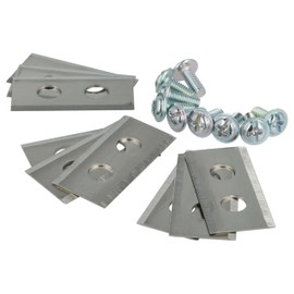 vhbw 27 x Replacement Blades Compatible with Texas RMX1000, Pro-G-force SR1200, Pro G-force SR2000 Lawnmower - Replacement Blade Silver, Steel