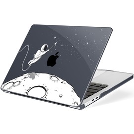 MecBevia Compatible with MacBook Air 15 inch Case, M4 A3241/M3 A3114/M2 A2941 (Released 2025 to 2023), Hard Shell, Keyboard Cover, Screen Protector, Webcam Cover & Type-C Adapter, Astronauts Stars