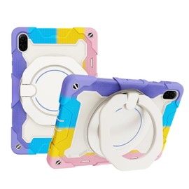 PJExim Shockproof Case for Honor Pad X8a 11 inch 2024,Sturdy and Durable Heavy-duty Tablet Case with 360-degree Rotating Stand/Hand Grip, Pen Holder, Shoulder Strap (Pink)