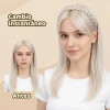 Diadema De Trenza Cabello Sintético Realista Semirigida 1p F Café