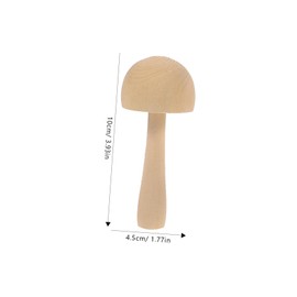 Beatifufu Wooden Mushroom Garden Decor 12pcs Mini Mushrooms for Craft Statues and Yard Adornment