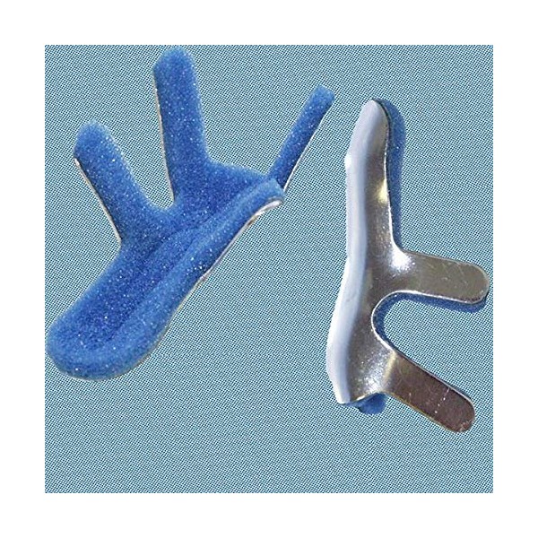 415 Splint Finger Quicky Toad Aluminum Large 3.5" Blue Foam
