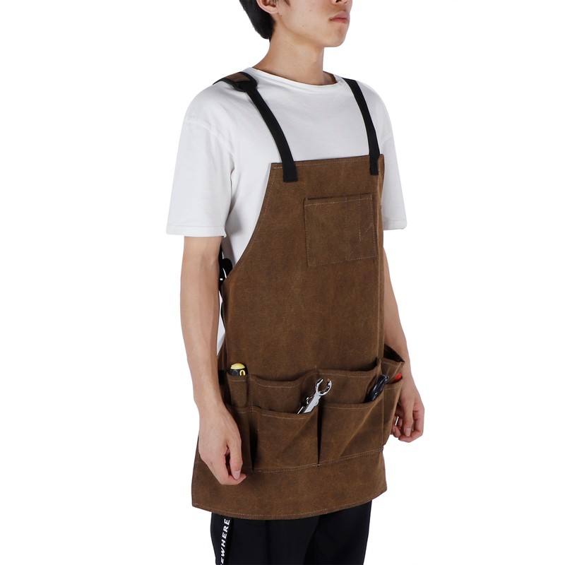 Garden MultiPocket Apron Canvas Electrician Maintenance Apron Hardware Fitting Tool