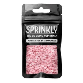 SPRINKLY - Natural Sugar Confetti (Vegan) - Pink - 25g