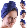 LLAMAXY 100% Pure Organic Cotton Hair Towel - Quick Dry