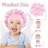 NICECONE 2 Pcs Kids Unicorn Silk Satin Bonnet, Adjustable Elastic