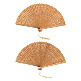 FFDHWU 2 Pieces Of Carved Fans, Hollow Fans, Foldable Fans, Gift Fans, Stage Performance Props, Party Supplies, Home Decorations