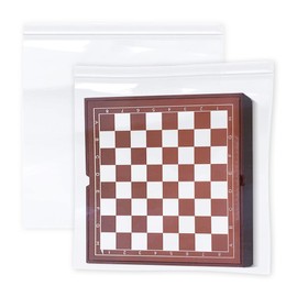 APQ Pack of 250 Jumbo Zipper Bags 24 x 24. Clear Seal Top Bags with Single Track 24x24. Thickness 2 mil. Poly Bags for Packing and Storing. Polyethylene Bags for Industrial, Food Service.