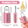 Kenning Combination Padlock 4 Digit Combination Lock with Keys Locker