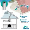 FilProfi - (6-Inch, length 12inch) Round Dryer Duct. Galvanized Bathroom