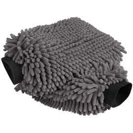 AIDEA AIDEA Car Wash Mitt Microfiber-2Pack, Scratch-Free& Lint-Free, Premium Chenille Microfiber Wash Mitt-Grey Regular Size (7.12''X10.14'')